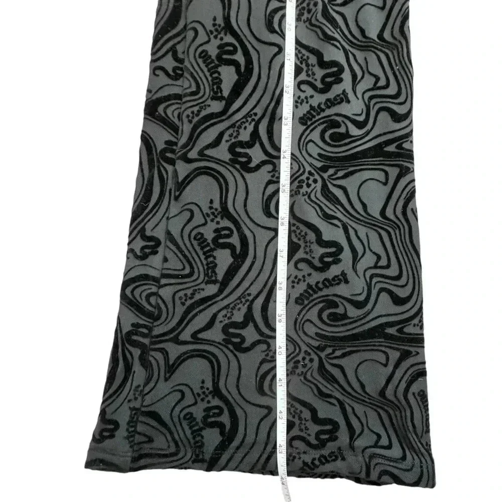 Outcast ASTRID PANT Velvet BLACK Fitted Flare, Size Large stretchy festival - Picture 11 of 13